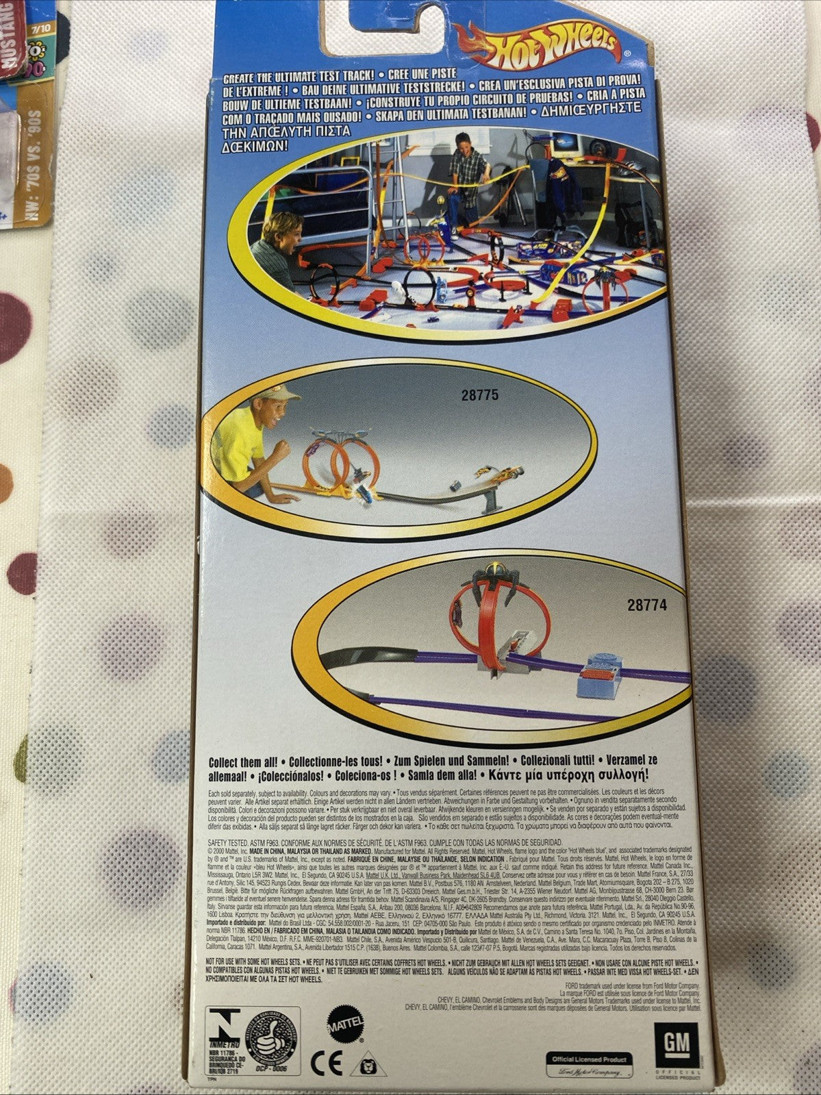 Hot Wheels Truck Stoppers 5-pack Sonic Special box back with vehicle diagrams