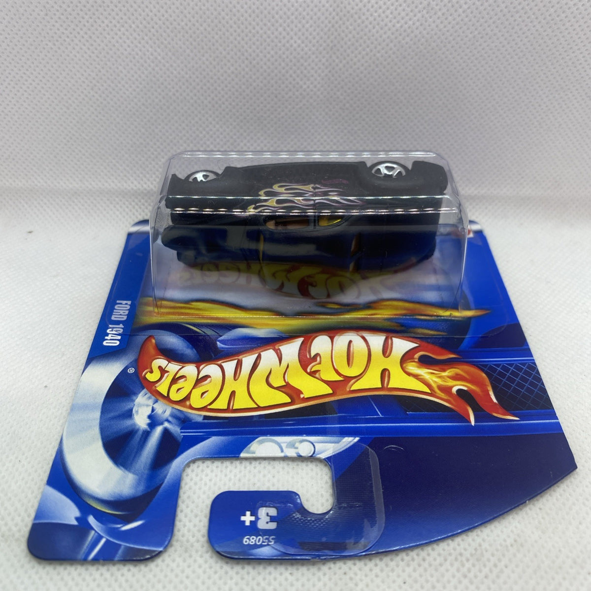 Hot Wheels 1940 Ford Coupe toy car in sealed blister pack, side view
