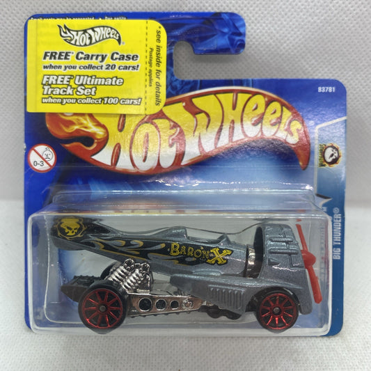 Hot Wheels die-cast truck in clear blister with card backing, front view