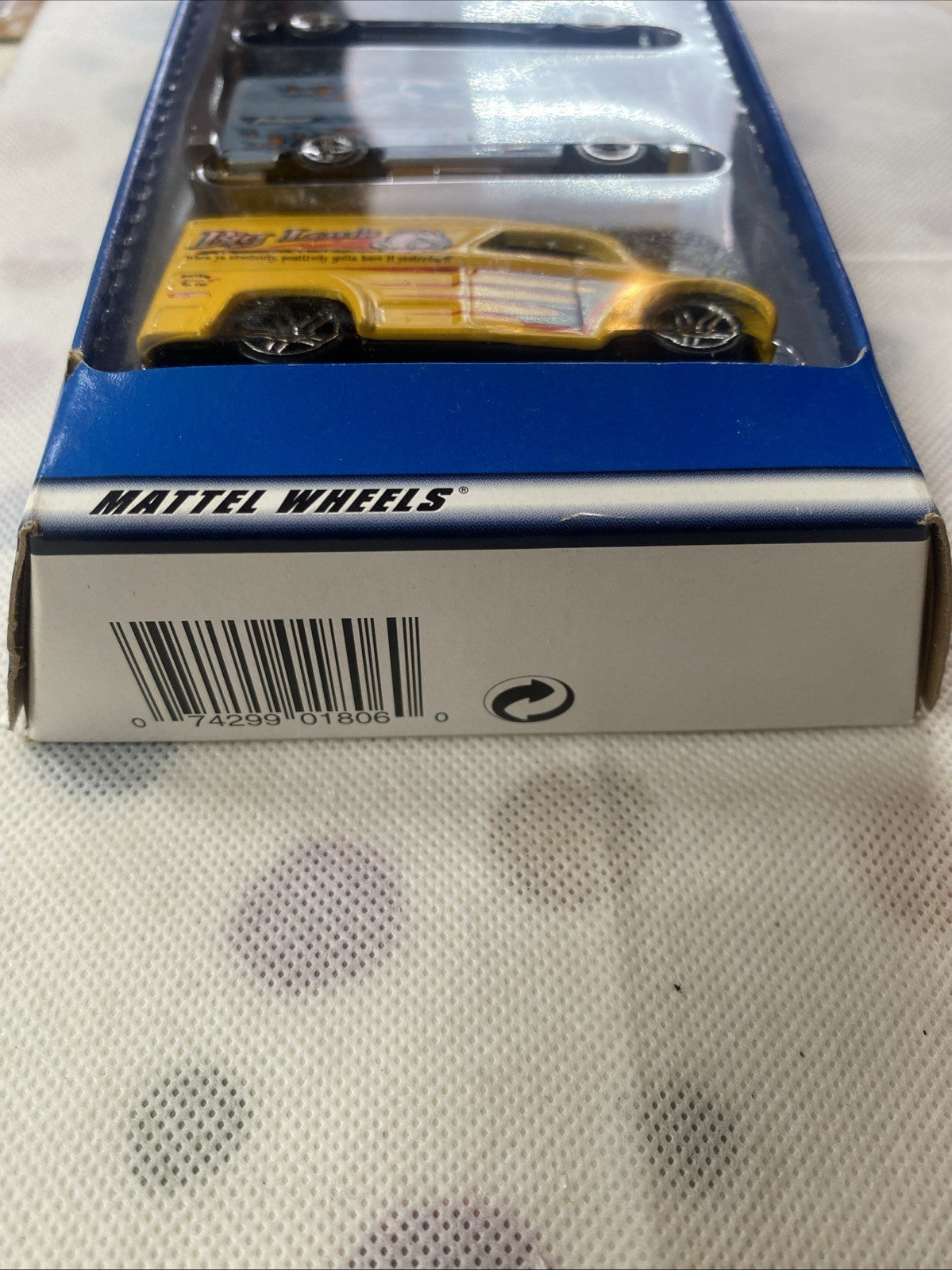 Hot Wheels Truck Stoppers 5-pack Sonic Special box bottom with barcode