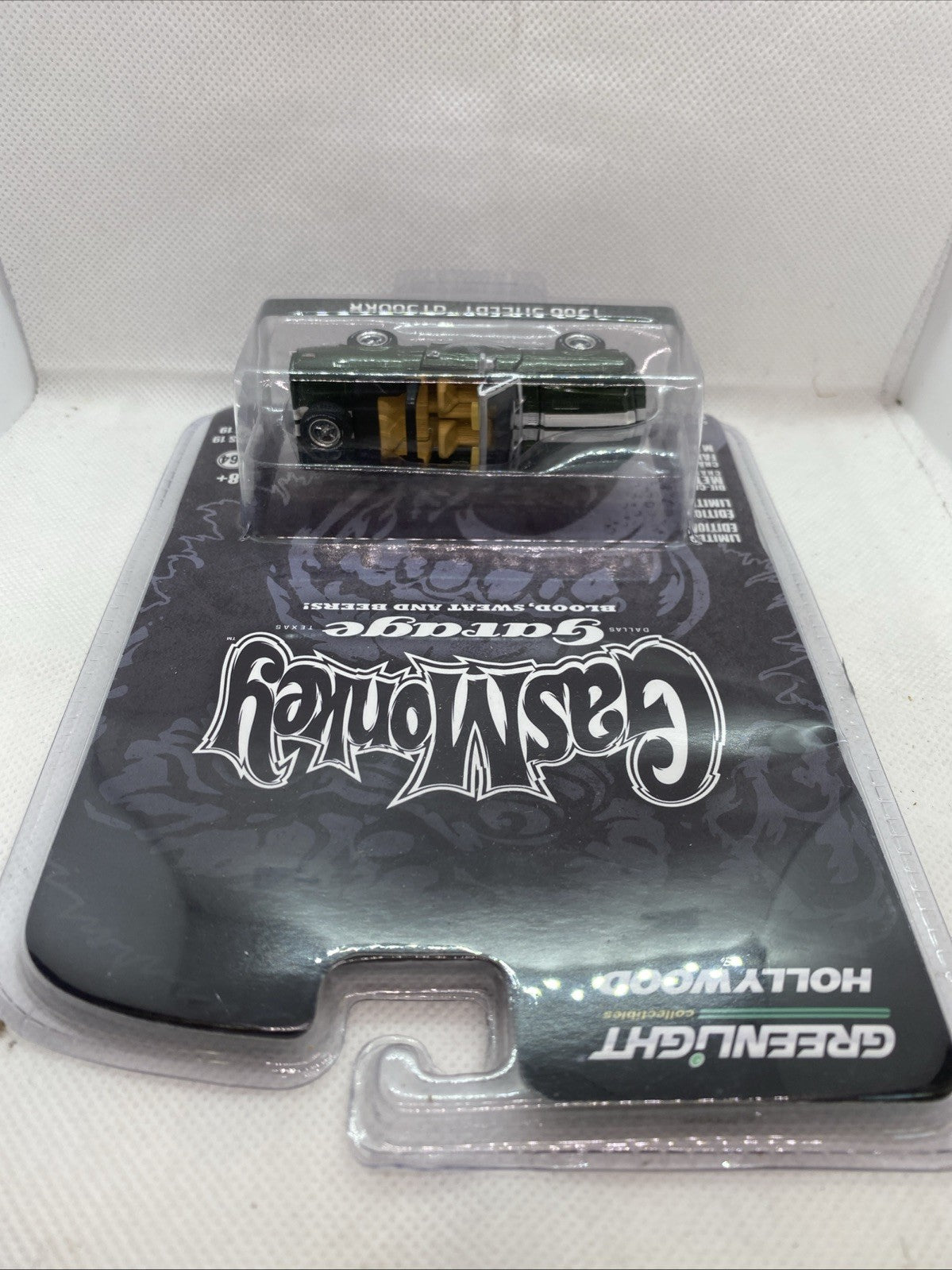 Greenlight die-cast car in clear blister, green 1968 Shelby GT500KR convertible