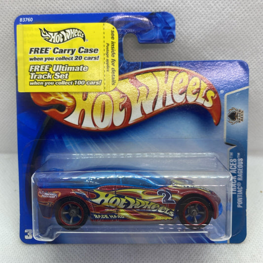 Hot Wheels Pontiac Rageous 2004 #167 die-cast car sealed in front blue blister package
