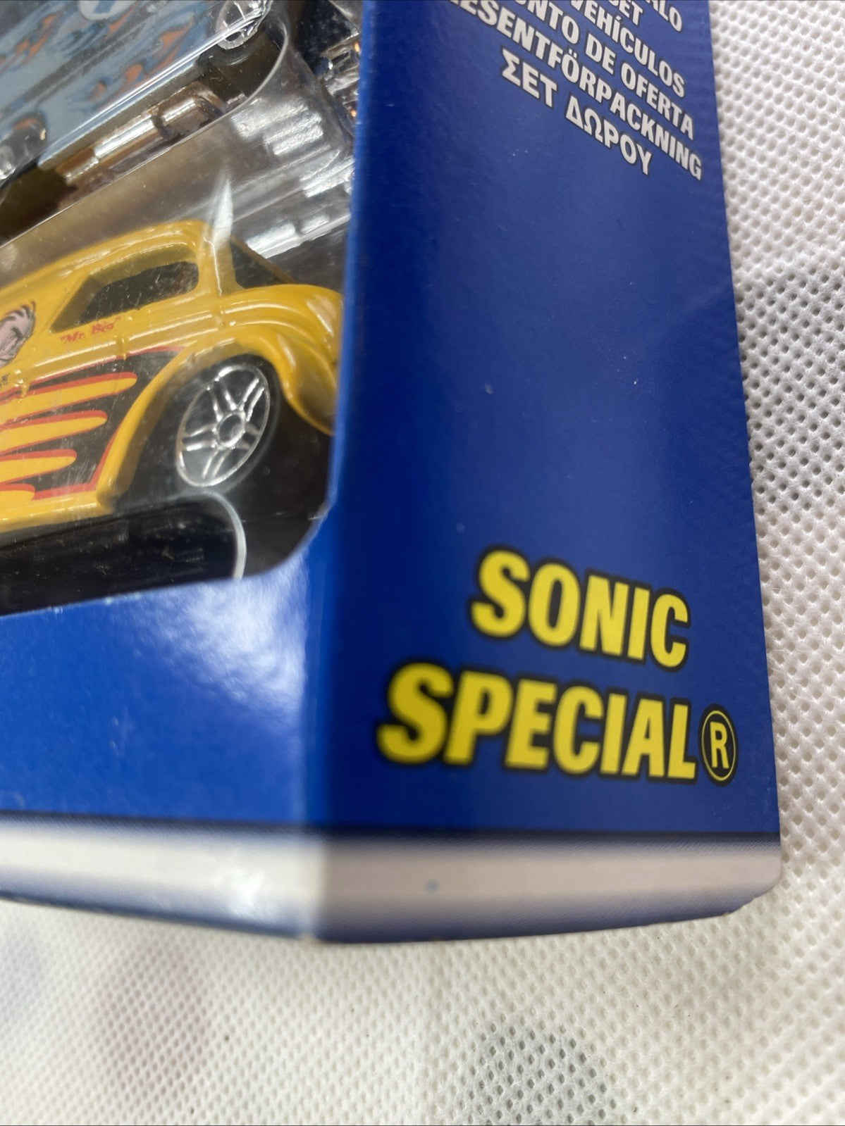 Hot Wheels Truck Stoppers Sonic Special side label on boxed set