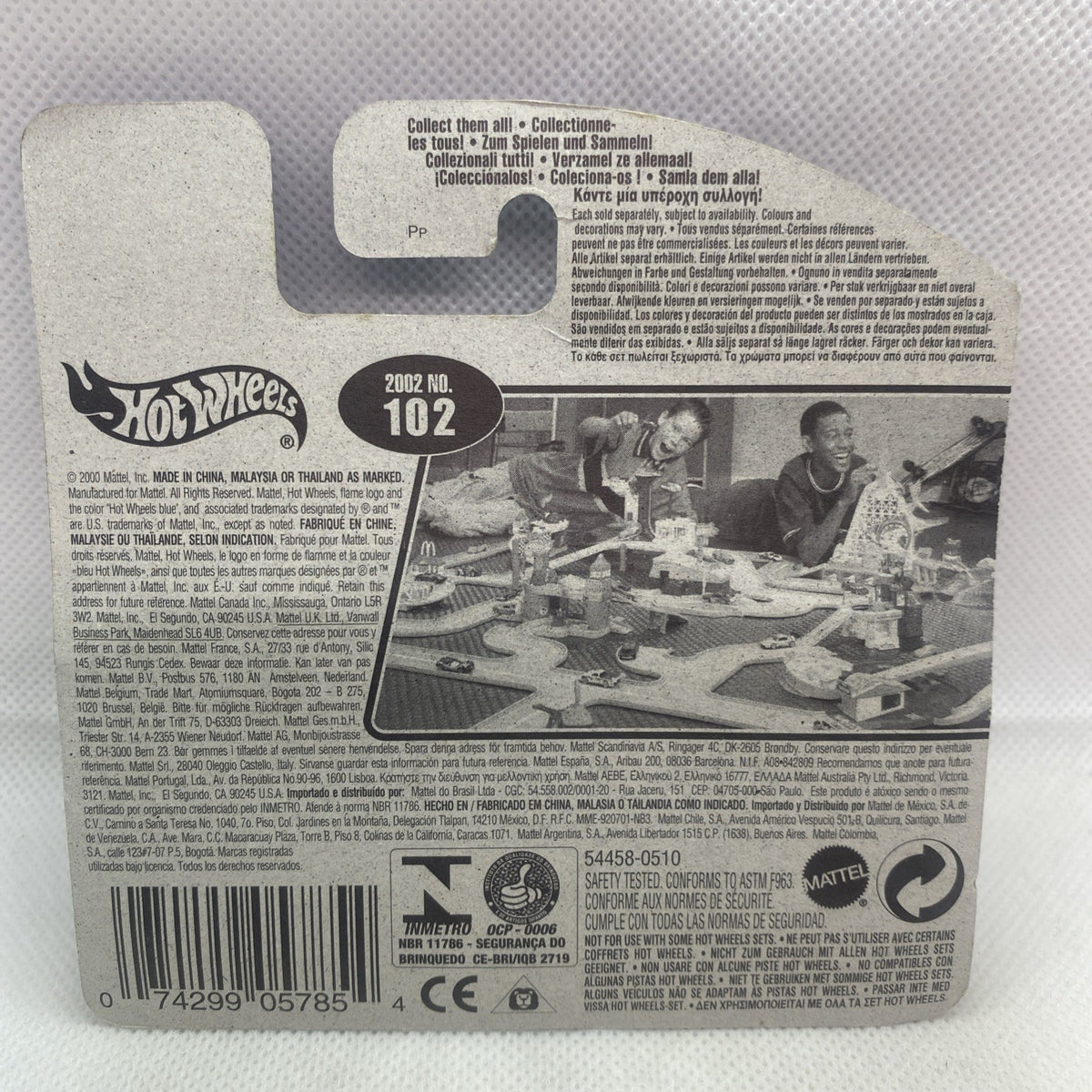 Hot Wheels Grave Rave back card with product details and black-and-white photo